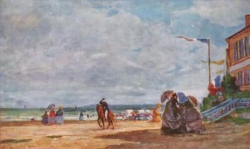 ブーダン ユージン ルイ ビーチ トルヴィル 1863 II Oil Paintings